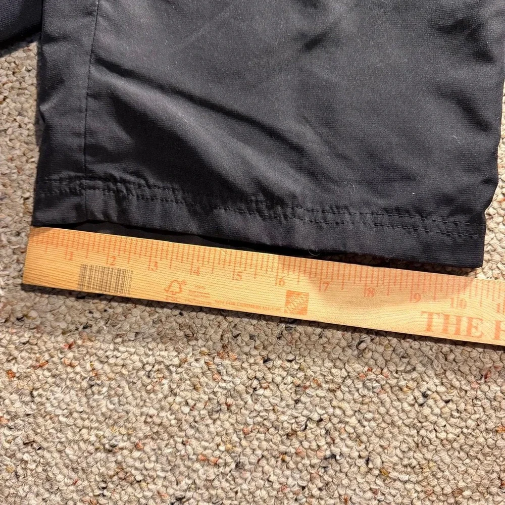 Reebok Black Vintage Windbreaker Track Pants Lined Y2K Athletic Joggers XL
